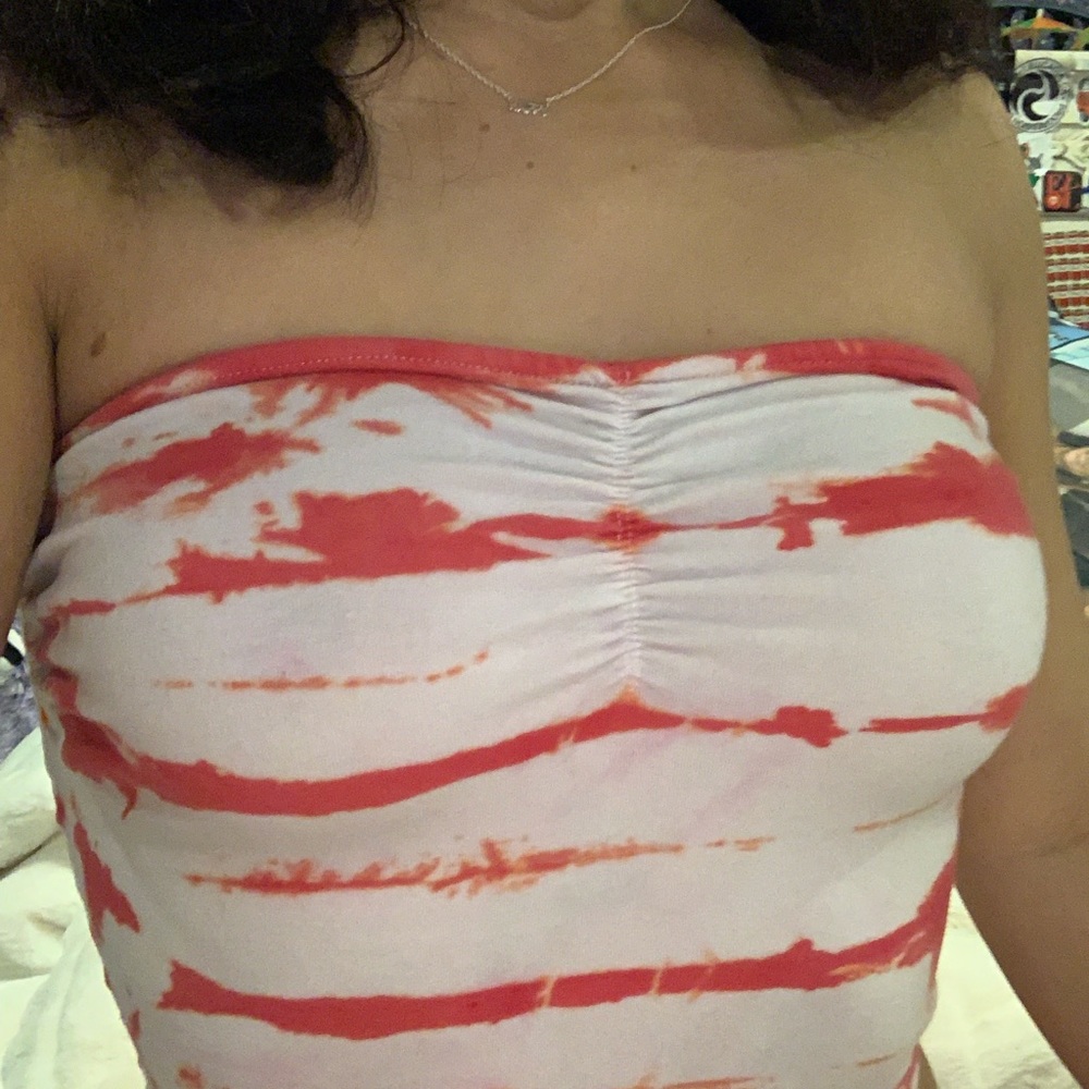 Tie dye tube top